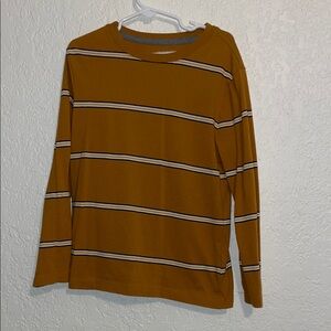 Mustard Striped long sleeve tee